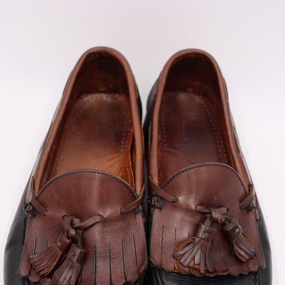 Allen Edmonds Nashua Brown & Black Tassel Loafers Mens 10.5 - Picture 2 of 15